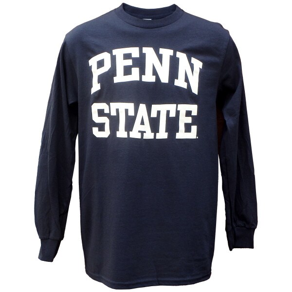navy long sleeve t-shirt with white Penn State